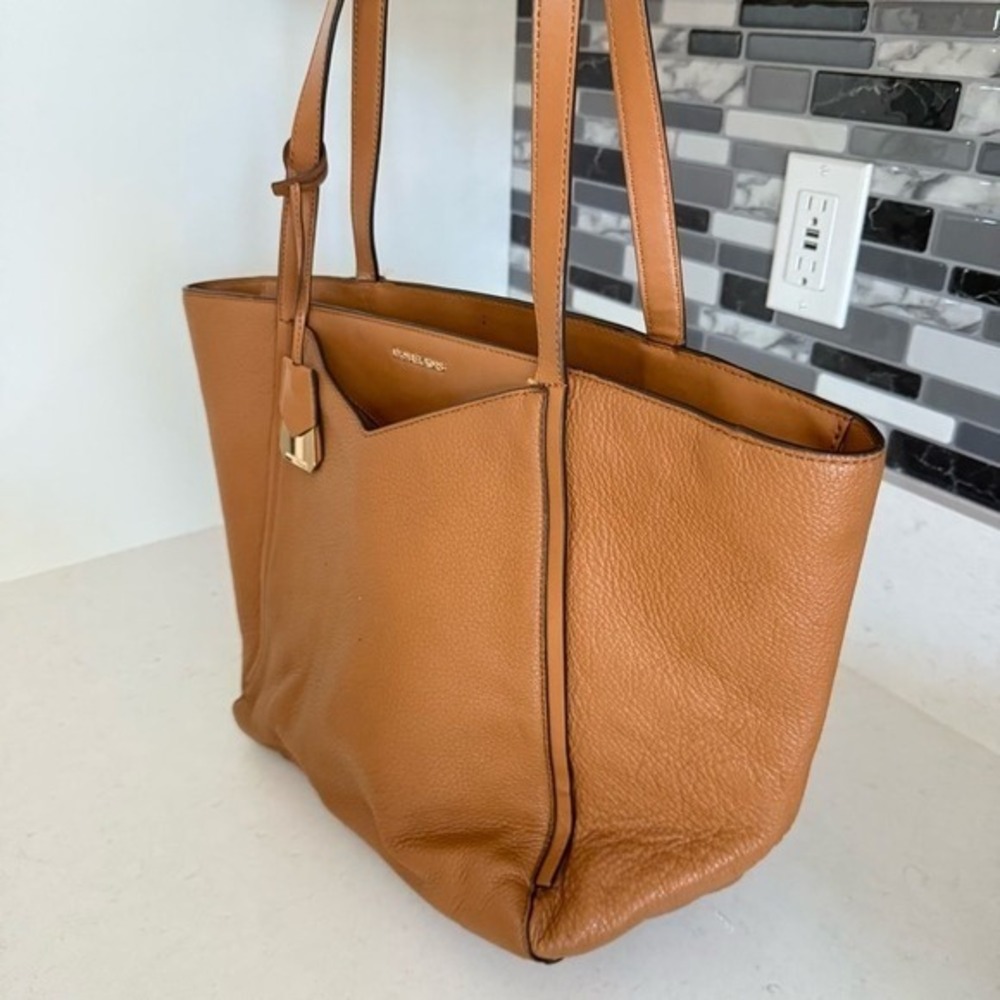 Michael Kors Caramel Leather Tote - Picture 12 of 16